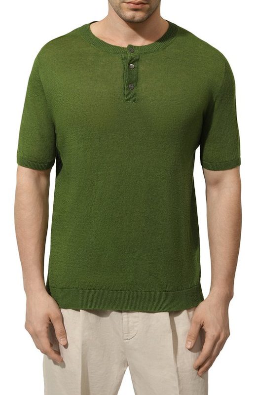 Джемпер изо льна и хлопка Il Borgo Cashmere 3