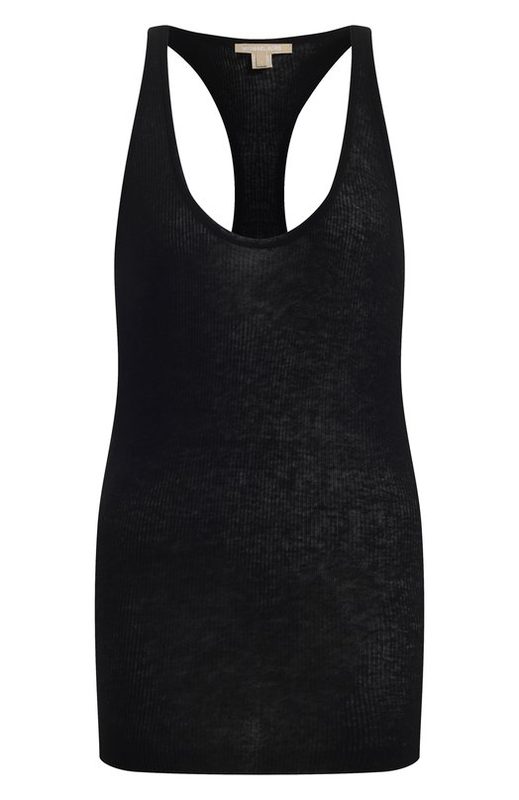 Майка из вискозы и льна Michael Kors Collection