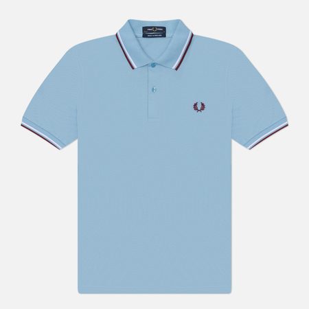 Мужское поло Fred Perry M12, цвет голубой