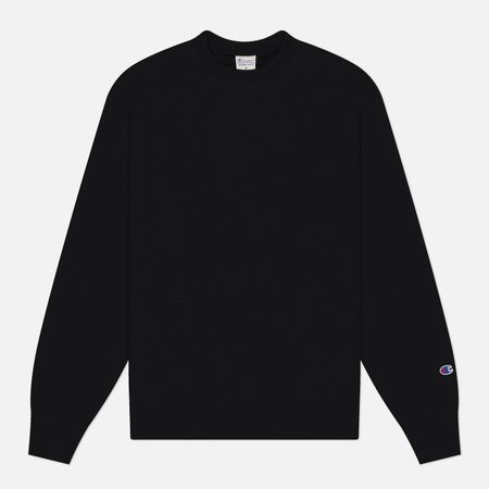 Мужская толстовка Champion Reverse Weave Pinnacle Lightweight Crewneck Relax Fit, цвет чёрный