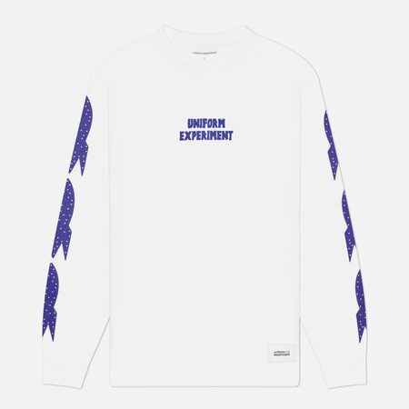 Мужской лонгслив uniform experiment Rocket Logo, цвет белый