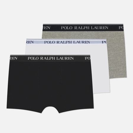 Комплект мужских трусов Polo Ralph Lauren BCI Cotton/Elastane Classic Trunk 3-Pack, цвет комбинированный