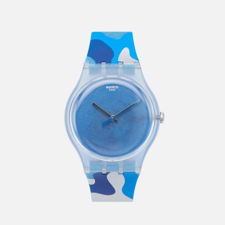 Наручные часы Swatch Silverscape, цвет синий