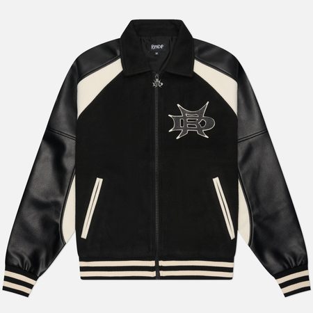 Мужская куртка бомбер RIPNDIP Luther Leather, цвет чёрный