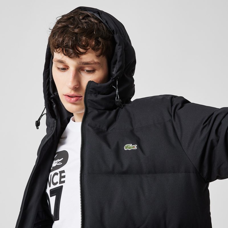 Мужская утеплённая куртка Lacoste Long Hooded Quilted стандартного кроя 4