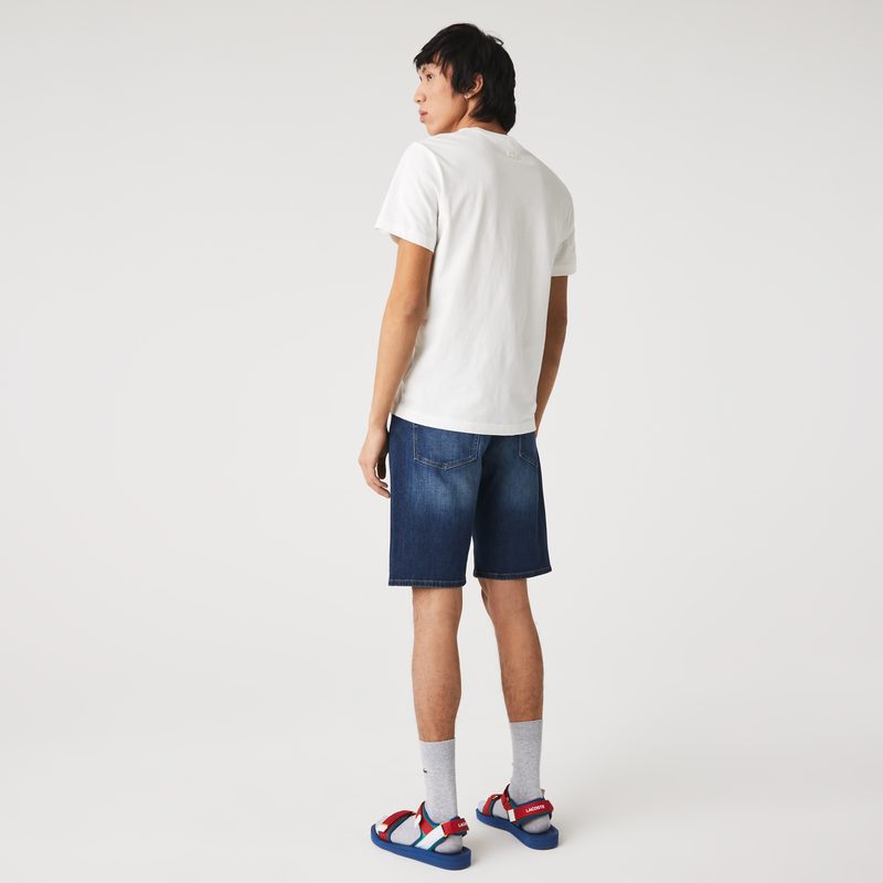 Мужские джинсовые шорты Lacoste приталенного кроя 2