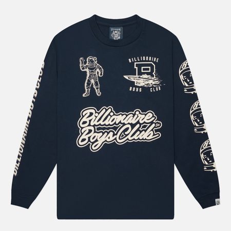 Мужской лонгслив Billionaire Boys Club Global Regatta Multi Print, цвет синий