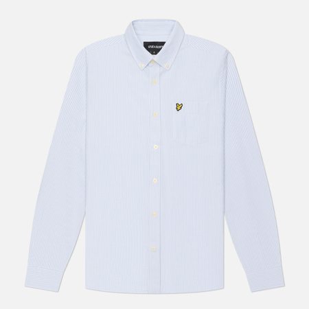 Мужская рубашка Lyle & Scott Stripe Oxford, цвет голубой