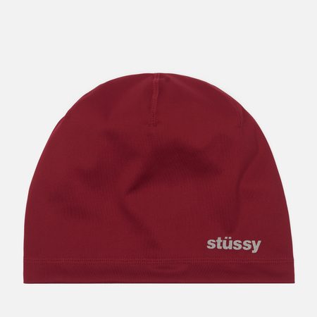 Шапка Stussy Reversible Tech Skullcap, цвет бордовый