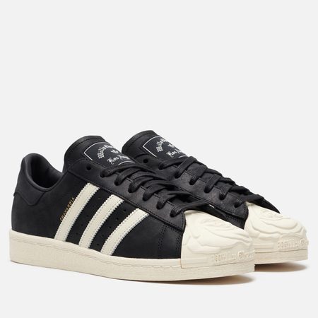 Мужские кроссовки adidas Originals x Willy Chavarria Superstar, цвет чёрный