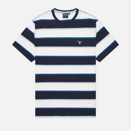 Мужская футболка Barbour Meldon Stripe, цвет синий
