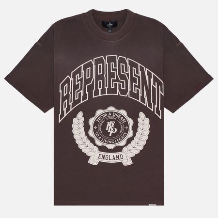 Мужская футболка REPRESENT Legacy Crest, цвет коричневый