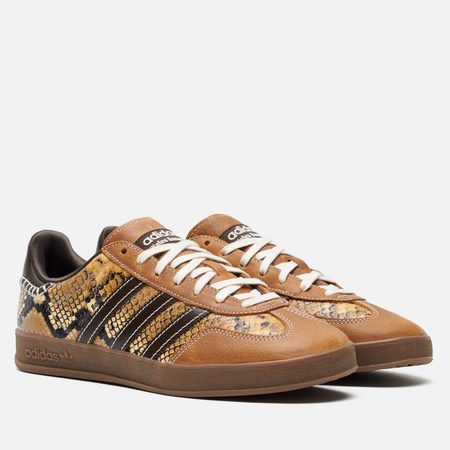 Кроссовки adidas Originals x Wales Bonner Gazelle Snake, цвет коричневый