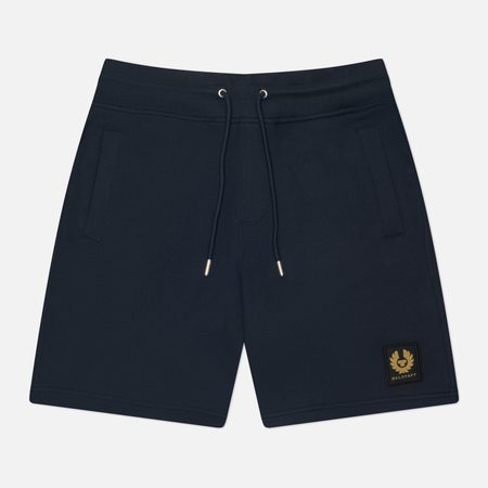 Мужские шорты Belstaff Soft Cotton Loopback Fleece, цвет синий