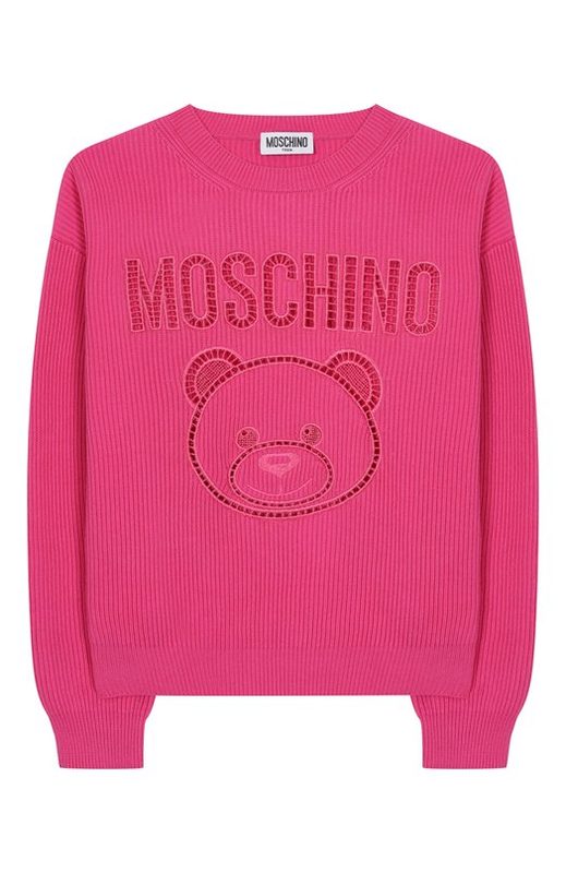 Хлопковый пуловер Moschino