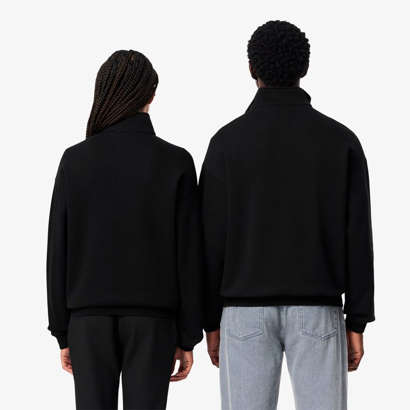 Толстовка Lacoste унисекс с молнией и высоким воротом 2