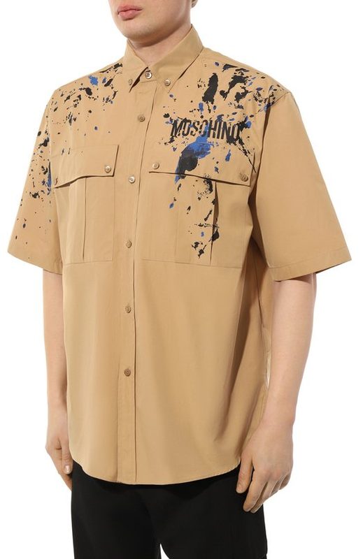 Хлопковая рубашка Moschino 3