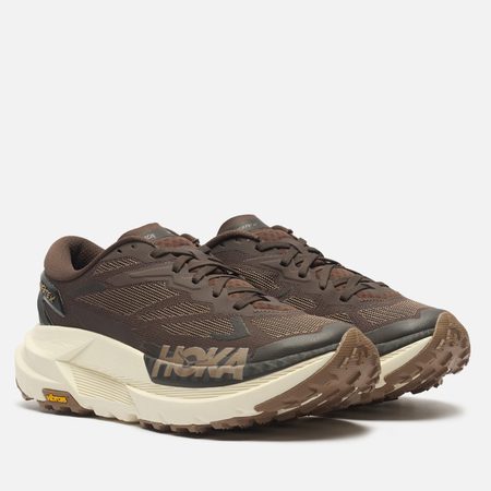 Мужские кроссовки Hoka One One Mafate X, цвет коричневый