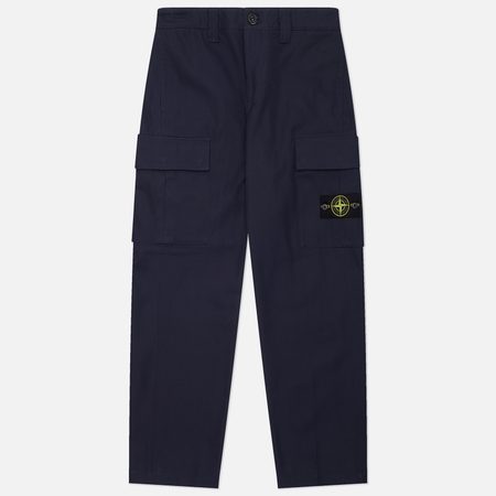 Мужские брюки Stone Island Panama Cotton, цвет синий