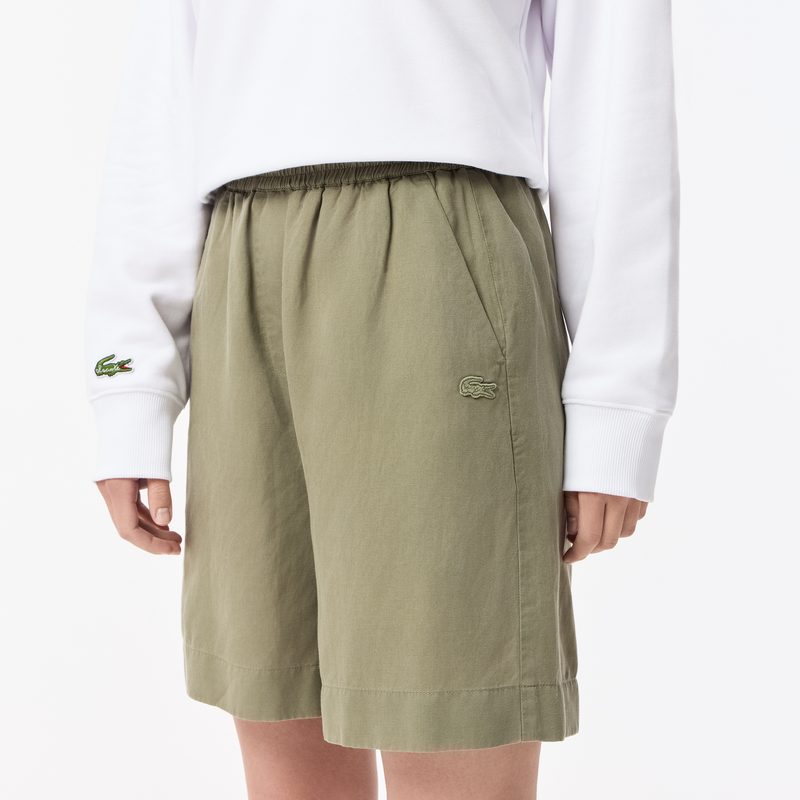 Женские шорты Lacoste из смеси льна 4