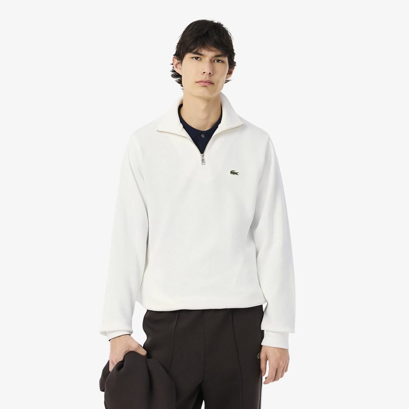 Мужская толстовка Lacoste на молнии с высоким воротом
