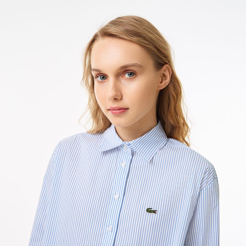 Женская рубашка Lacoste оверсайз 3