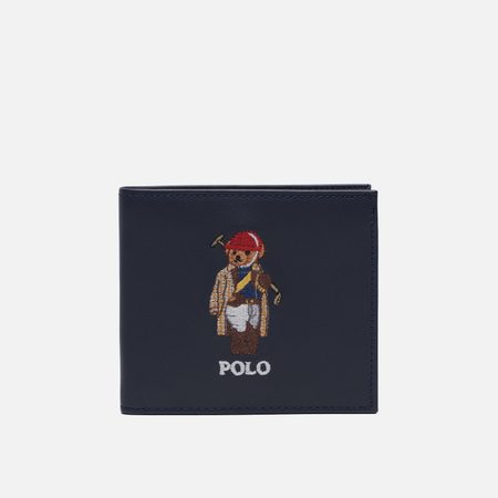 Кошелек Polo Ralph Lauren Billfold Medium Seasonal Bear, цвет синий