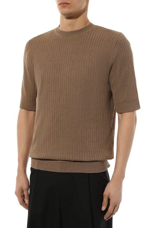 Джемпер изо льна и хлопка Lardini 3