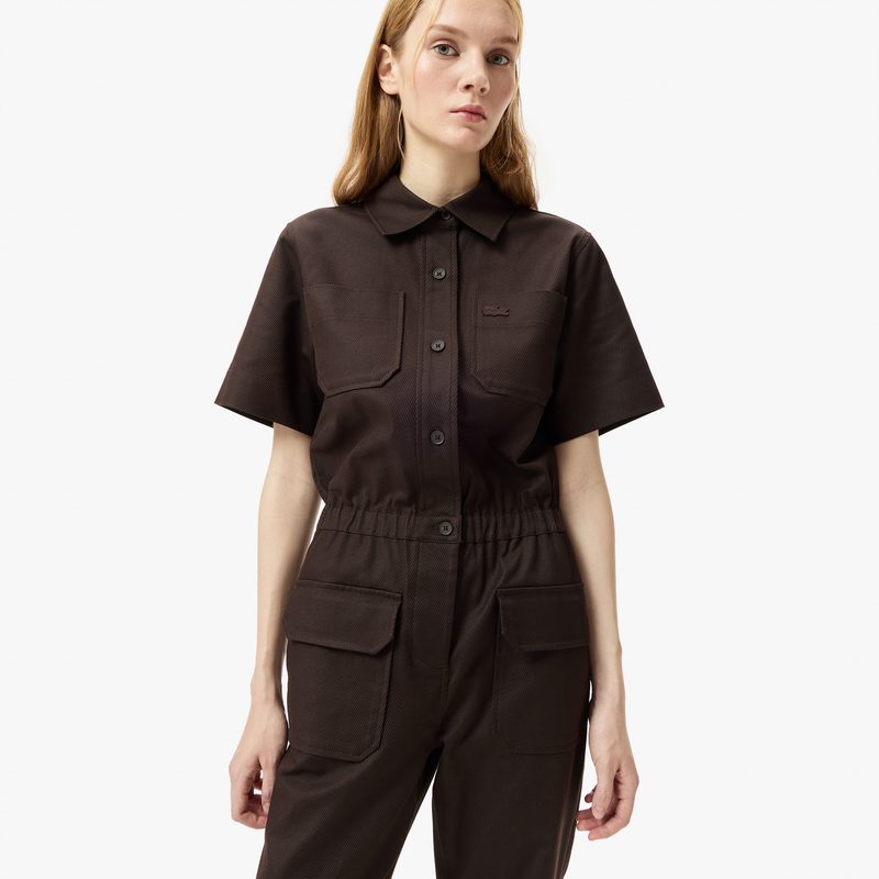 Женский комбинезон Lacoste классического кроя 4