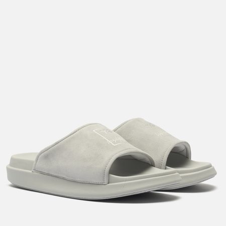 Сланцы Y-3 Regular Fit Leather, цвет серый