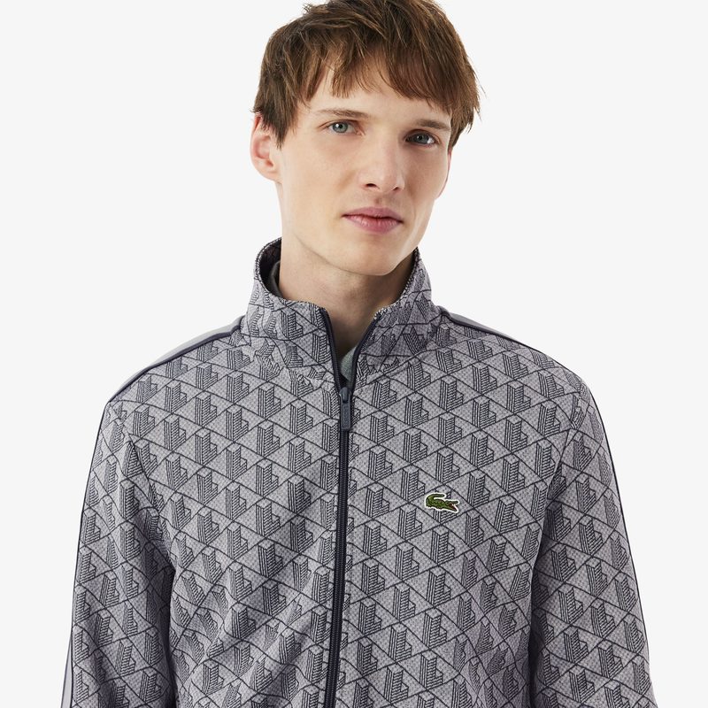Мужская жаккардовая толстовка Lacoste PARIS с монограммой 3