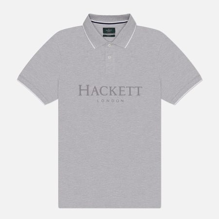 Мужское поло Hackett Heritage Essential Hackett, цвет серый