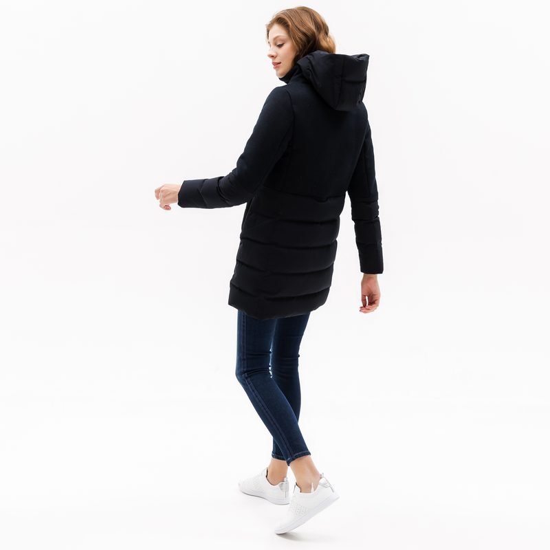 Женское стеганое пальто Lacoste со съемным капюшоном 2