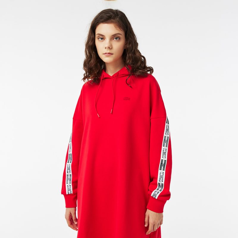 Хлопковое платье Lacoste свободного кроя 3