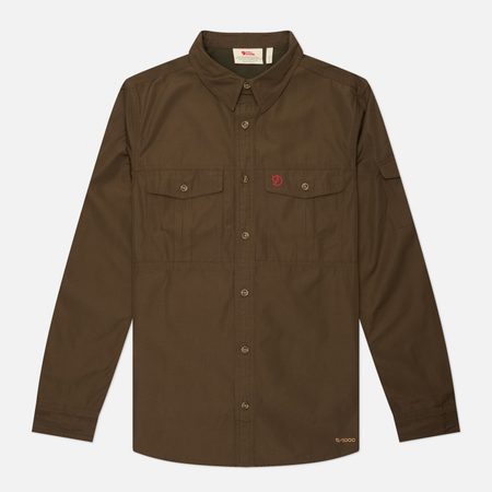 Мужская рубашка Fjallraven Singi Trekking, цвет оливковый