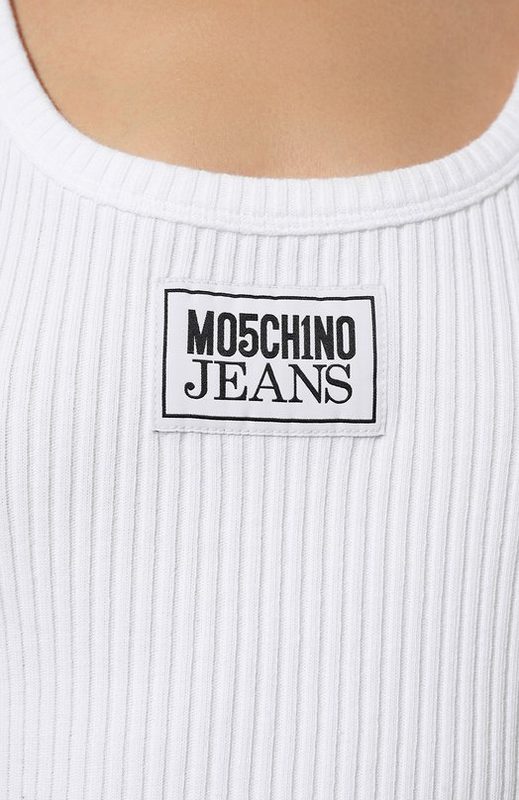 Хлопковая майка M05CH1NO Jeans 5
