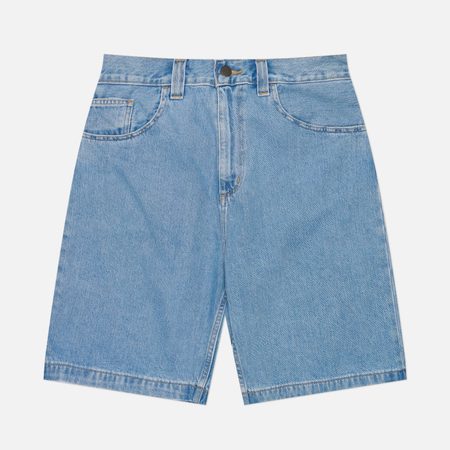 Мужские шорты Carhartt WIP Brandon Smith Denim 13.5 Oz, цвет голубой