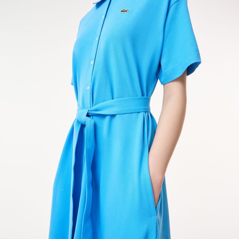 Женское платье Lacoste с поясом 4