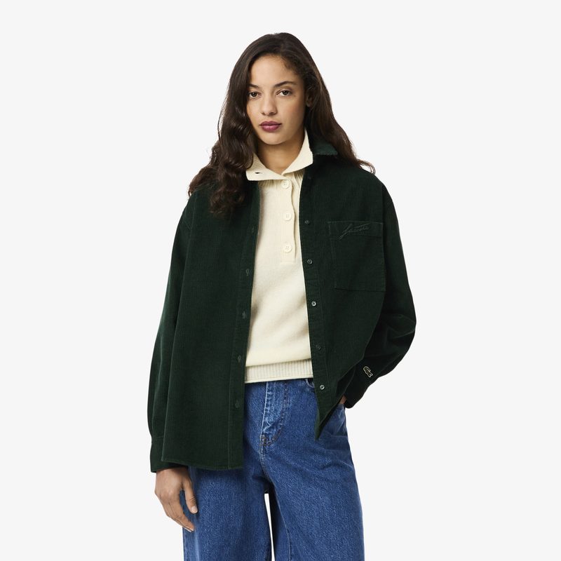 Женская рубашка Lacoste оверсайз