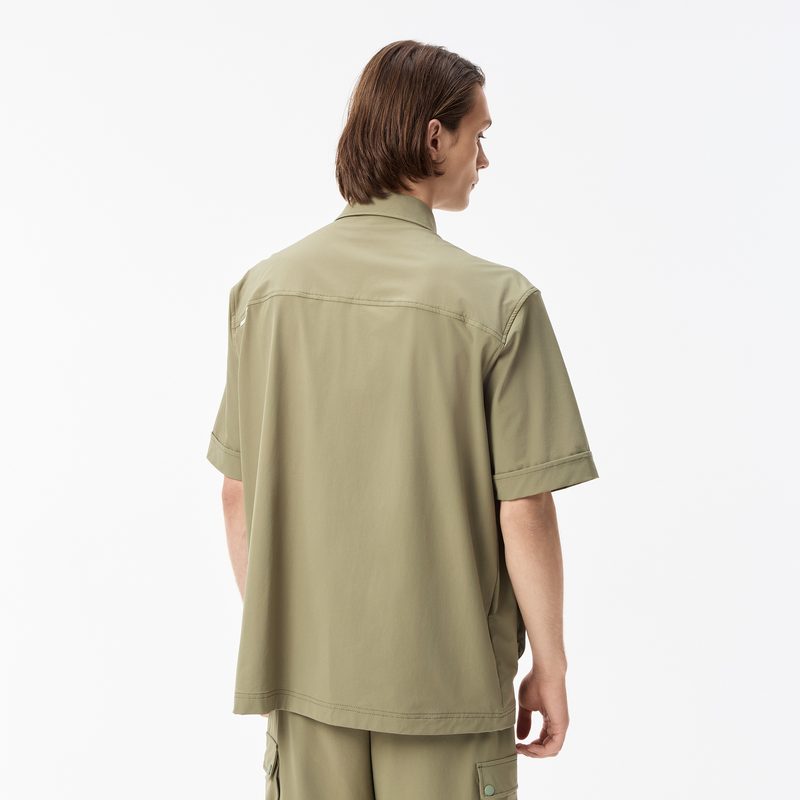 Мужская рубашка Lacoste с коротким рукавом и тремя карманами 2