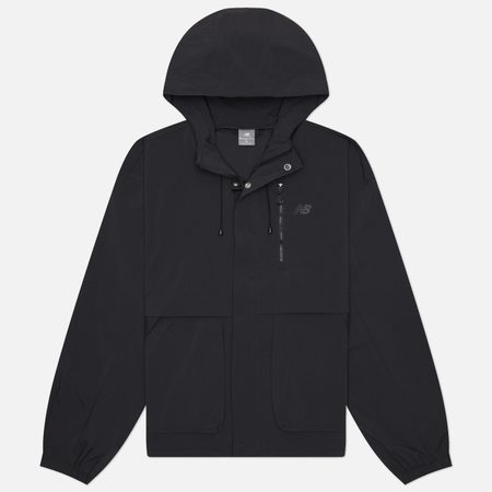 Мужская куртка ветровка New Balance Athletics Ripstop, цвет чёрный