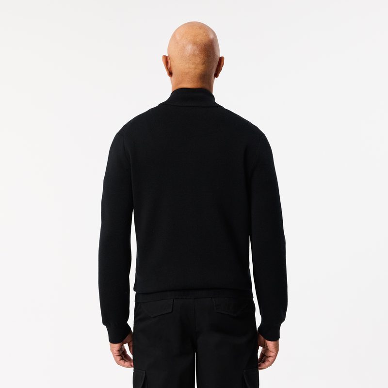 Мужской шерстяной свитер Lacoste на молнии 2
