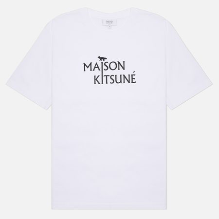Мужская футболка Maison Kitsune Pillar Comfort, цвет белый