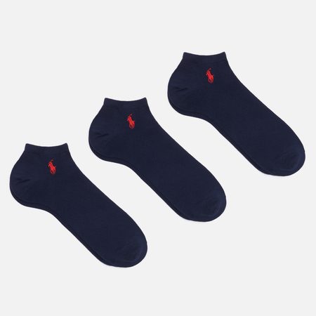 Комплект носков Polo Ralph Lauren Mini Pony Ghost 3-Pack, цвет синий