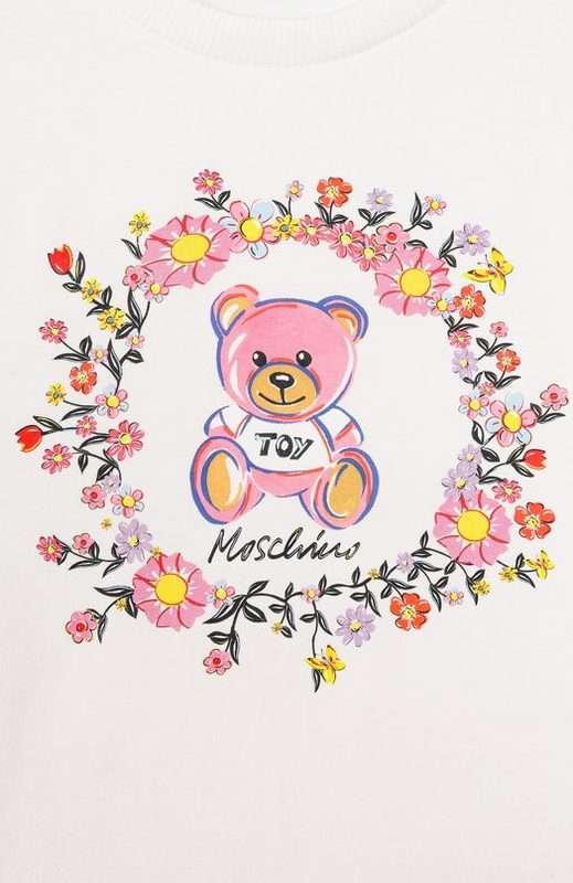 Хлопковая футболка Moschino 3
