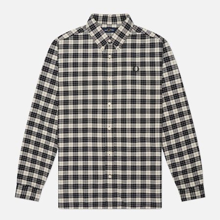Мужская рубашка Fred Perry Tartan Oxford, цвет белый