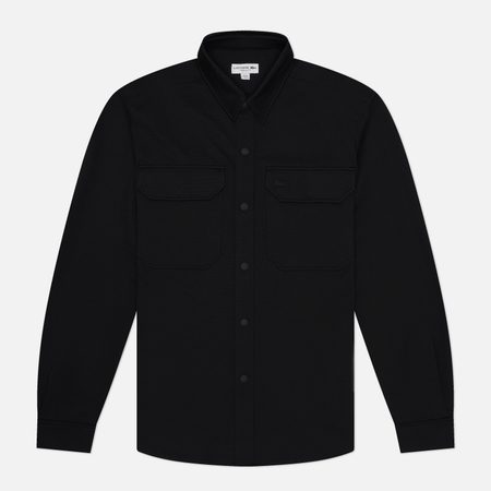 Мужская рубашка Lacoste Regular Fit Tonal Logo, цвет чёрный
