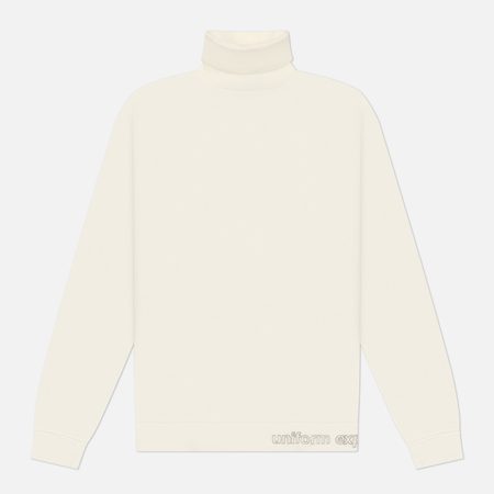 Мужской лонгслив uniform experiment Waffle Highneck, цвет белый