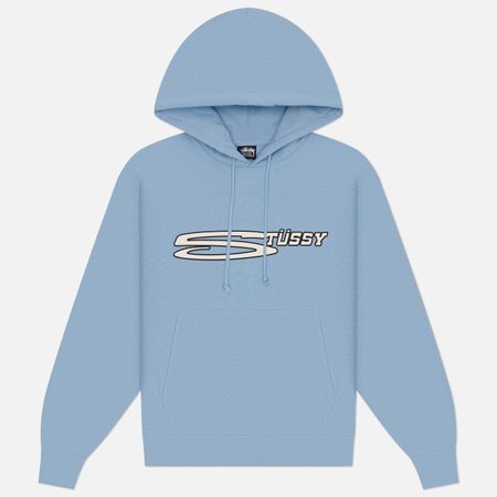 Мужская толстовка Stussy Stretch Hoodie, цвет голубой
