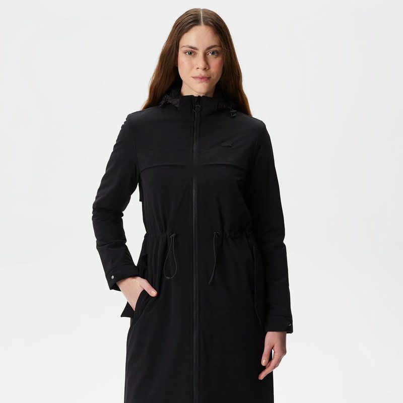 Женская утеплённая куртка-парка Lacoste с эластичным поясом 4